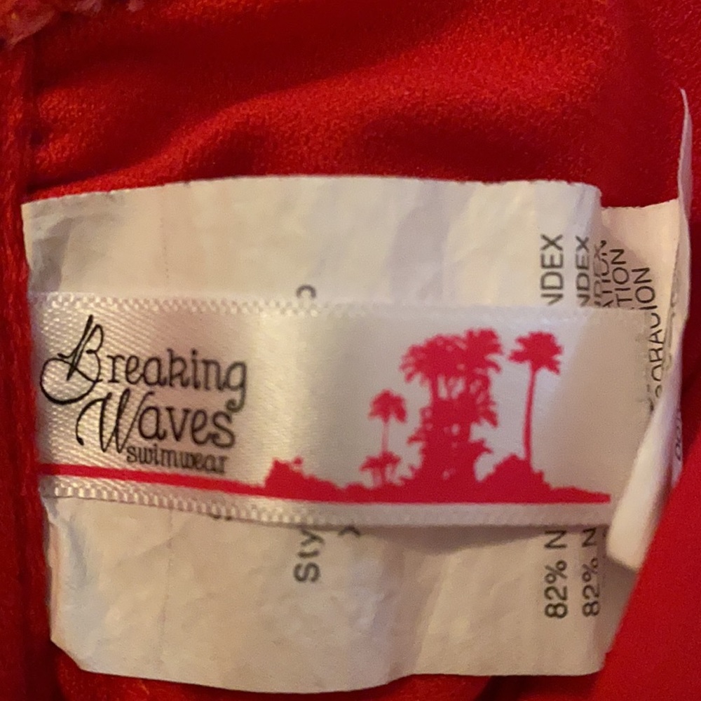 Red Swim Top - Picture 3 of 4